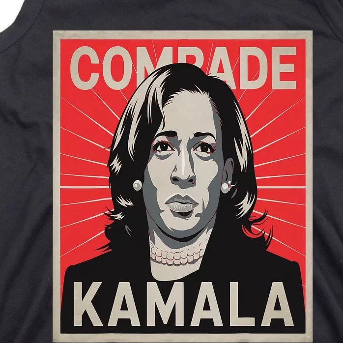 Comrade Kamala Funny Political Wearing Pearls Tank Top