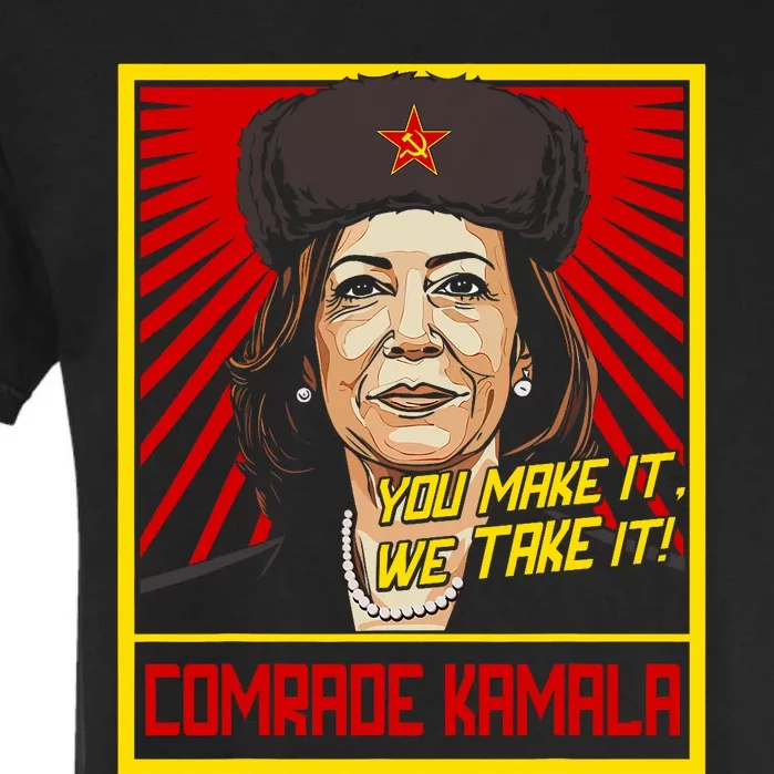 Comrade Kamala Funny Anti Harris Garment-Dyed Heavyweight T-Shirt