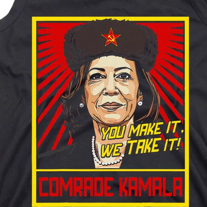 Comrade Kamala Funny Anti Harris Tank Top