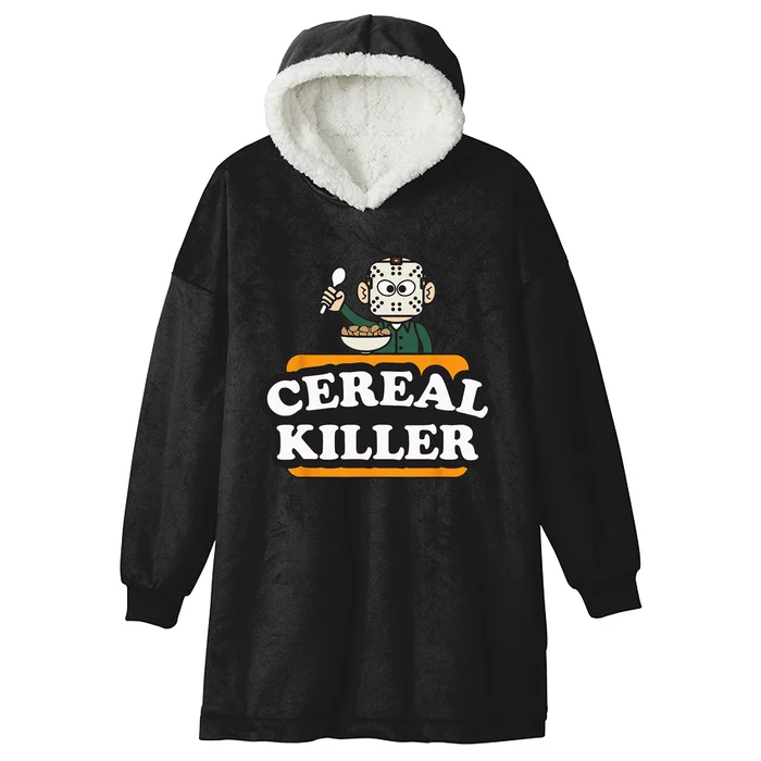 Cereal Killer Food Pun Humor Costume Funny Halloween Gifts Hooded Wearable Blanket