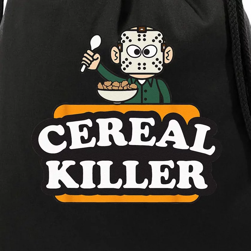 Cereal Killer Food Pun Humor Costume Funny Halloween Gifts Drawstring Bag