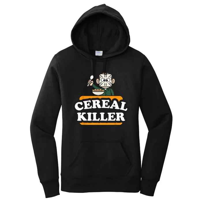 Cereal Killer Food Pun Humor Costume Funny Halloween Gifts Women's Pullover Hoodie