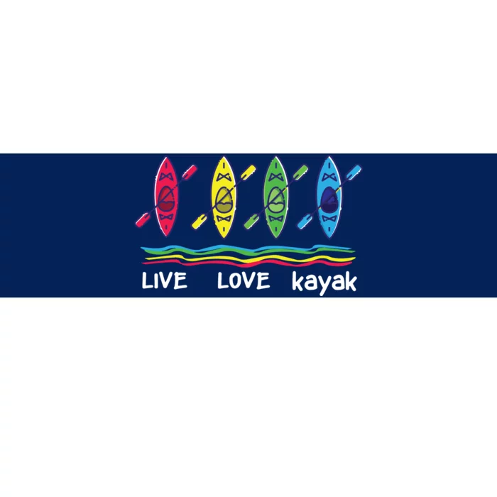 Cool Kayaks For Outdoor Funny Kayaking Boating Bumper Sticker