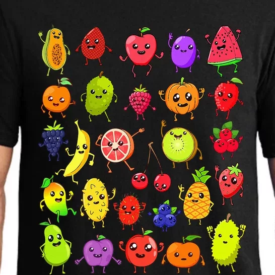 Cartoon Kawaii Fruits Pajama Set