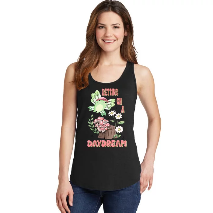 Cute Kawaii Frog Betting On A Daydream Gift Ladies Essential Tank