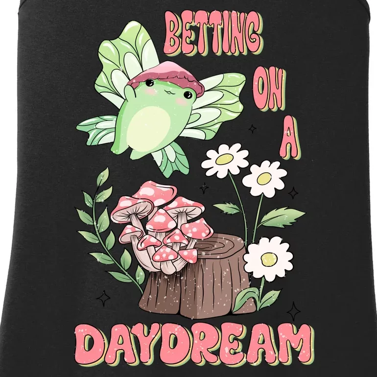 Cute Kawaii Frog Betting On A Daydream Gift Ladies Essential Tank