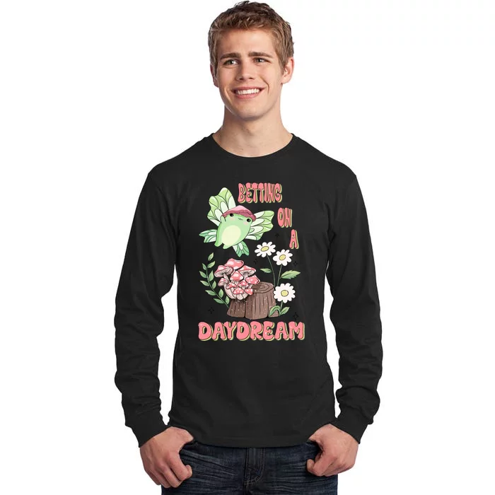 Cute Kawaii Frog Betting On A Daydream Gift Tall Long Sleeve T-Shirt