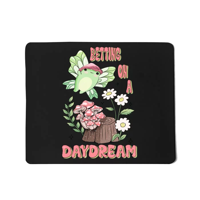 Cute Kawaii Frog Betting On A Daydream Gift Mousepad