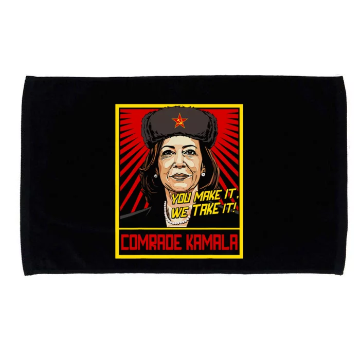 Comrade Kamala Funny Anti Harris Microfiber Hand Towel