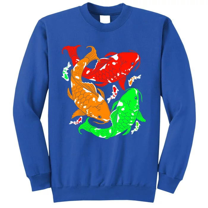 Colorful Koi Fish Family Fish Funny Gift Tall Sweatshirt