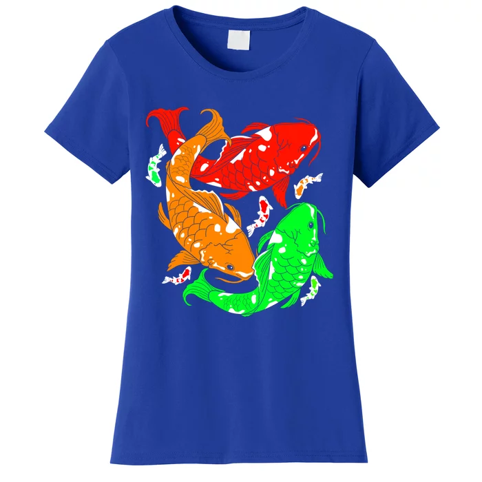 Colorful Koi Fish Family Fish Funny Gift Women's T-Shirt