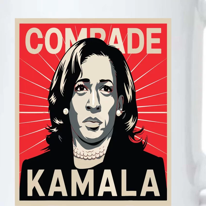 Comrade Kamala Funny Political Wearing Pearls Black Color Changing Mug