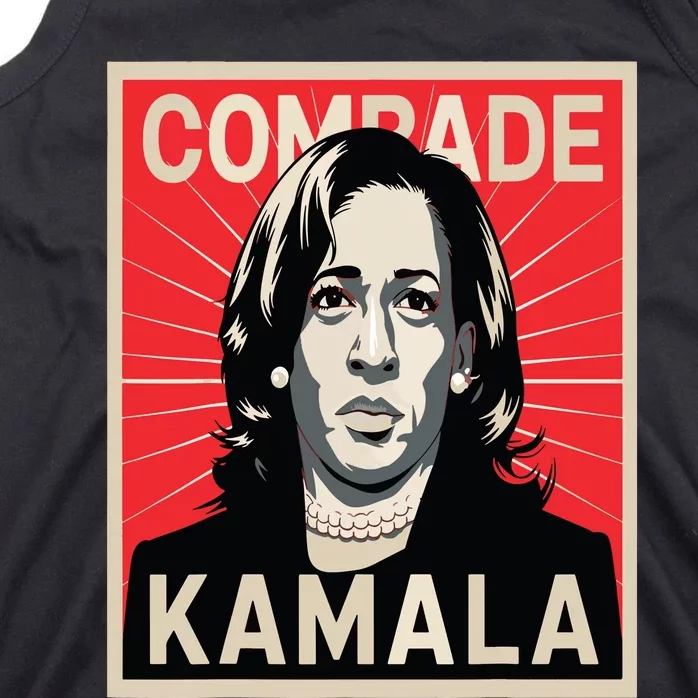 Comrade Kamala Funny Political Wearing Pearls Tank Top