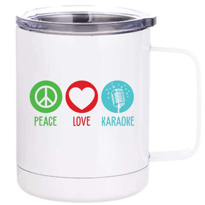 Cool Karaoke For Men Women Singer Singing KTV Karaoke Lovers Front & Back 12oz Stainless Steel Tumbler Cup