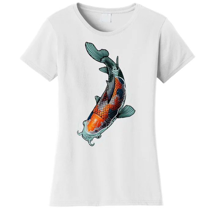 Cute Koi Fish Design For Men Women Kids Japanese Koi Fish Women's T-Shirt