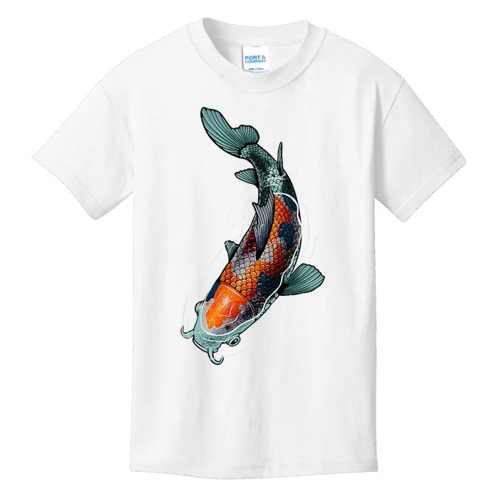 Cute Koi Fish Design For Men Women Kids Japanese Koi Fish Kids T-Shirt