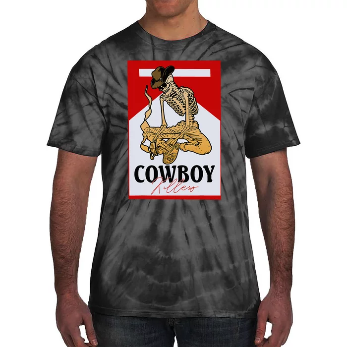 Cowboy Killers Funny Western Cowgirl Skeleton Retro Vintage Tie-Dye T-Shirt