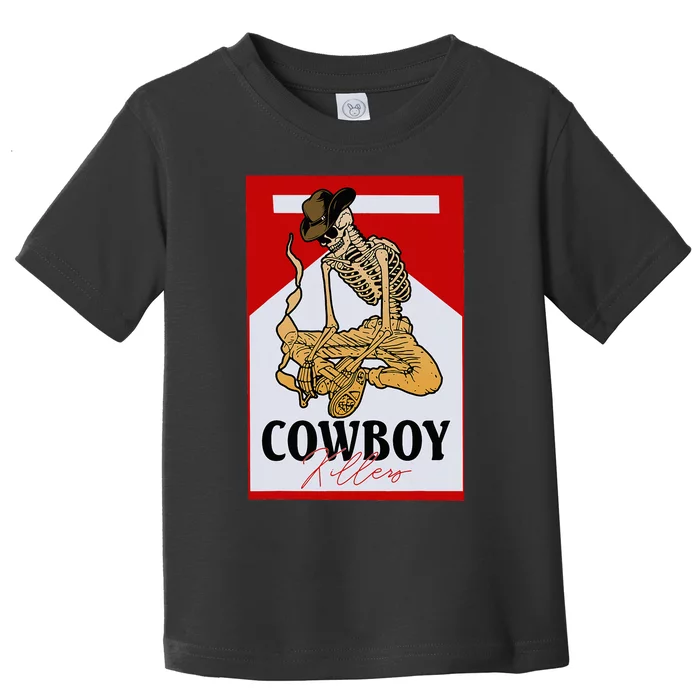 Cowboy Killers Funny Western Cowgirl Skeleton Retro Vintage Toddler T-Shirt