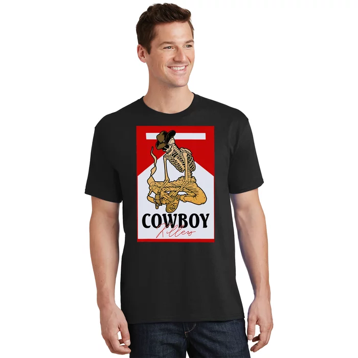 Cowboy Killers Funny Western Cowgirl Skeleton Retro Vintage T-Shirt