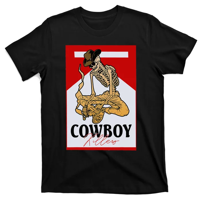 Cowboy Killers Funny Western Cowgirl Skeleton Retro Vintage T-Shirt