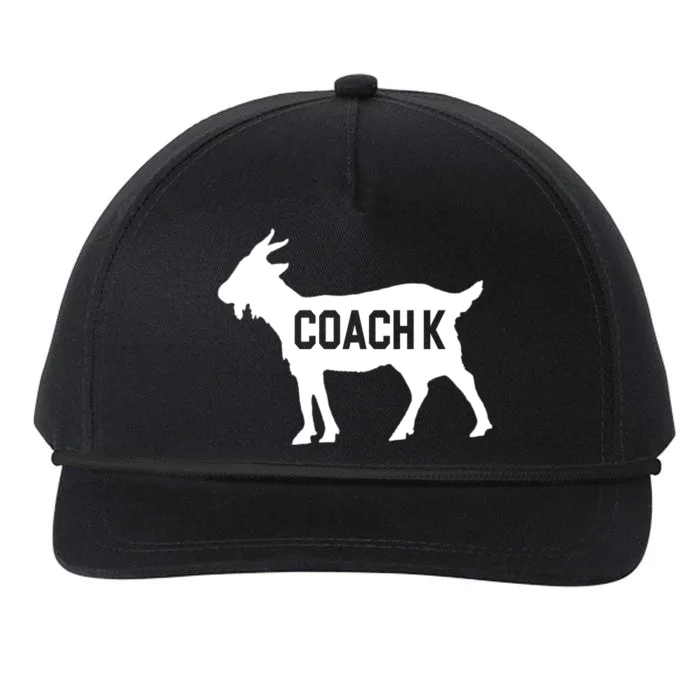 Coach K Goat Snapback Five-Panel Rope Hat