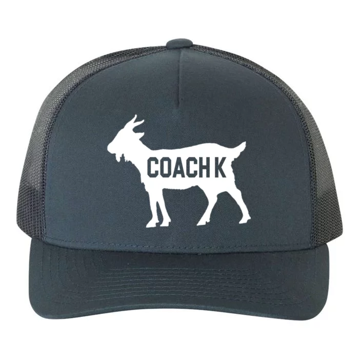 Coach K Goat Yupoong Adult 5-Panel Trucker Hat