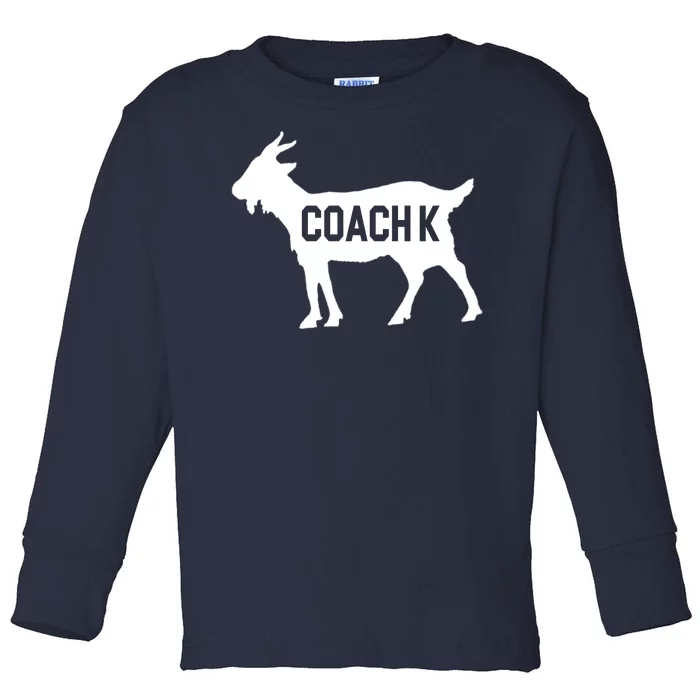 Coach K Goat Toddler Long Sleeve Shirt