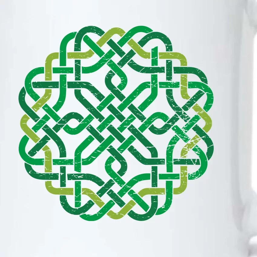 Celtic Knot Gaelic Knotwork St Patrick's Day Black Color Changing Mug