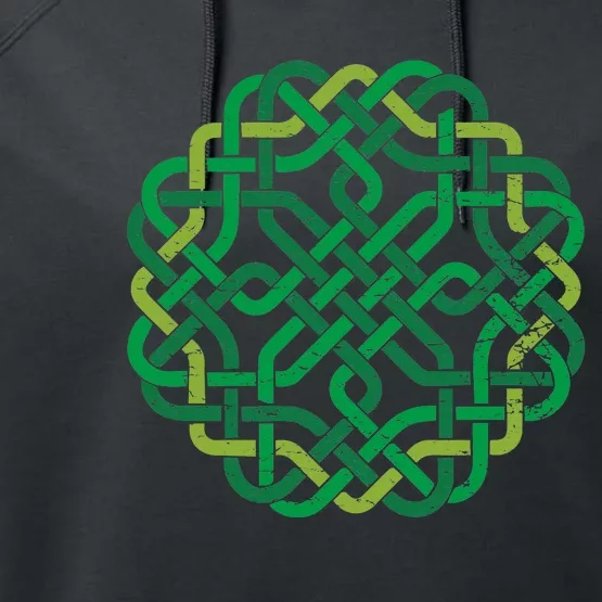 Celtic Knot Gaelic Knotwork St Patrick's Day Performance Fleece Hoodie