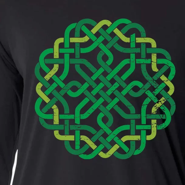 Celtic Knot Gaelic Knotwork St Patrick's Day Cooling Performance Long Sleeve Crew