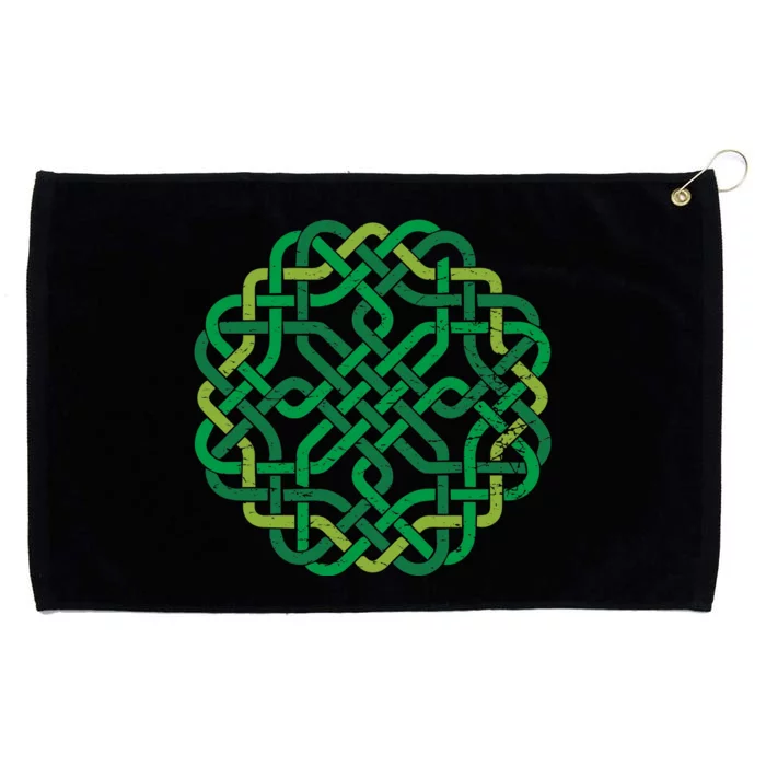 Celtic Knot Gaelic Knotwork St Patrick's Day Grommeted Golf Towel