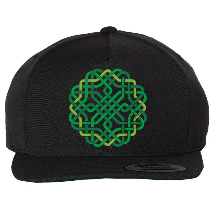 Celtic Knot Gaelic Knotwork St Patrick's Day Wool Snapback Cap