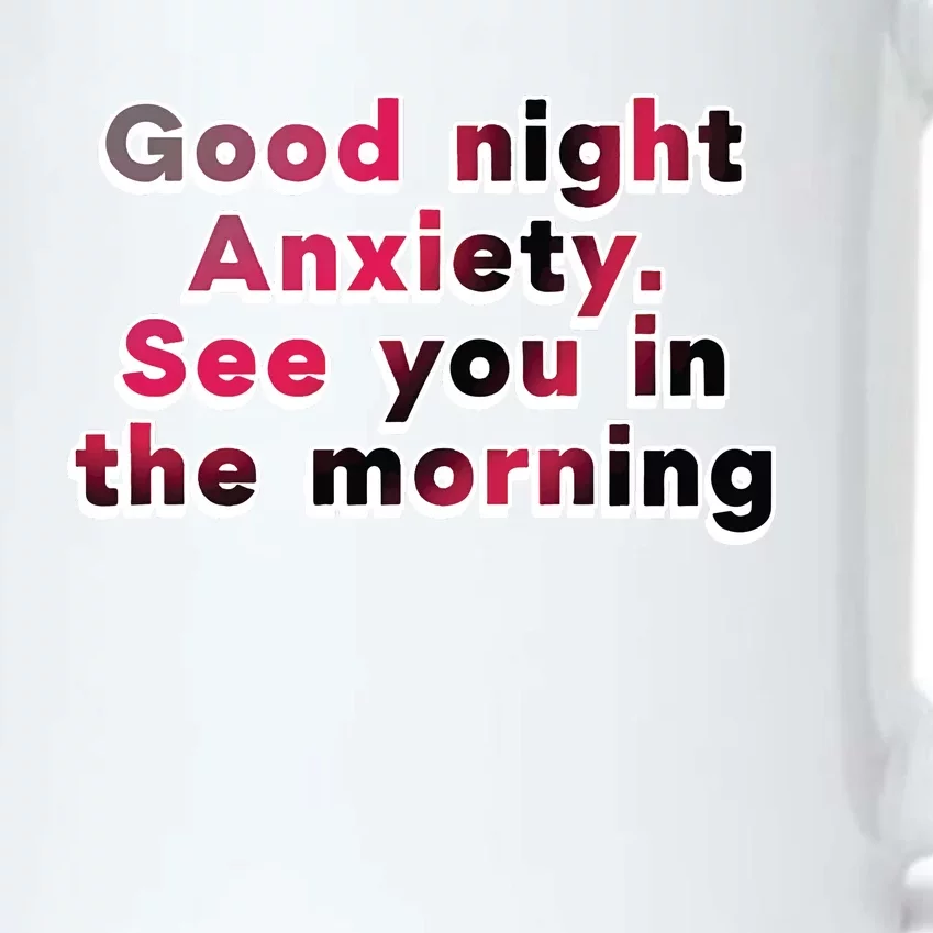 Cherry Kitten Good Night Anxiety See You In The Morningt Black Color Changing Mug