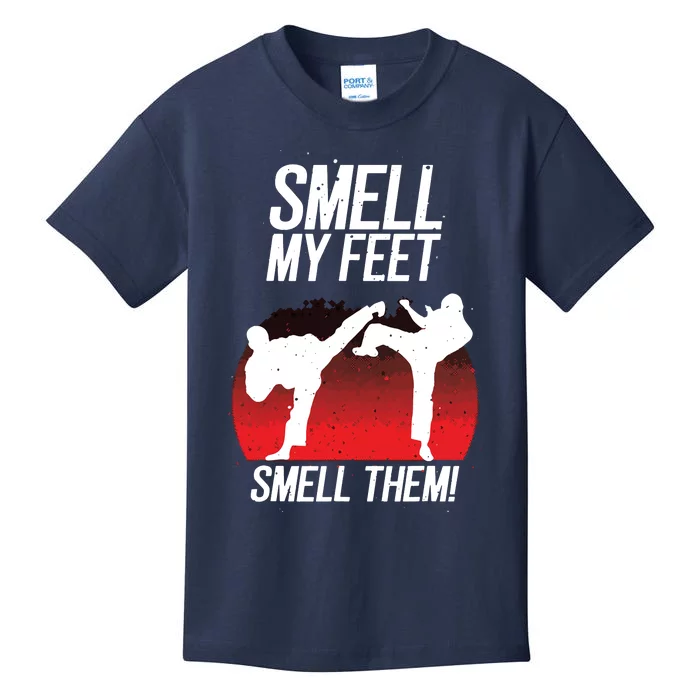 Cool Karate Gift For Funny Smell My Feet Karate Kids T-Shirt