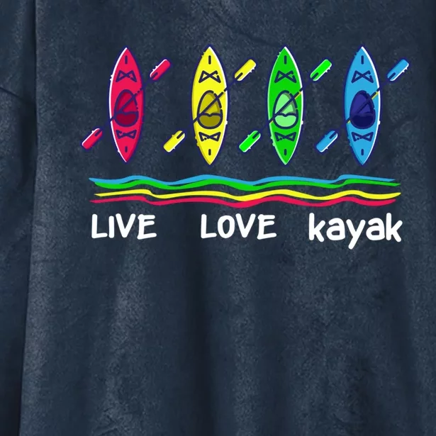 Cool Kayaks Gift For Outdoor Funny Kayaking Boating Cute Gift Hooded Wearable Blanket