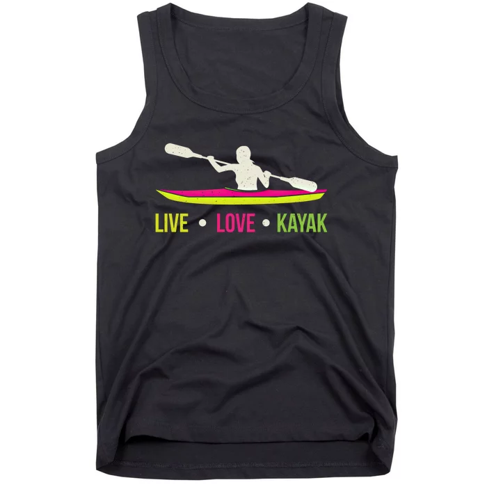 Cool Kayaking Gift Design Outdoors Kayak Print Gift Tank Top