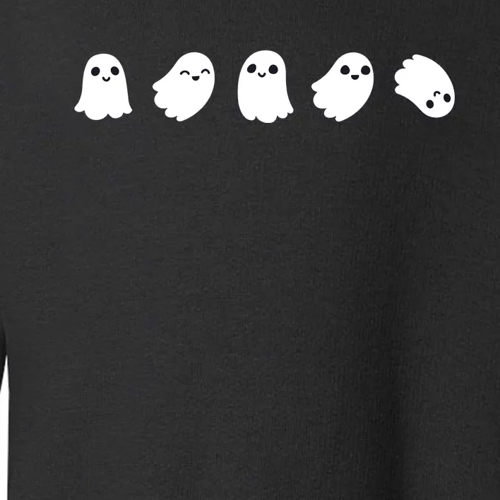 Cute Kawaii Halloween Ghosts Toddler Sweatshirt