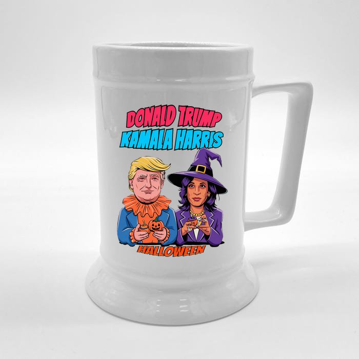 Cute Kamala Harris Anti Trump Front & Back Beer Stein