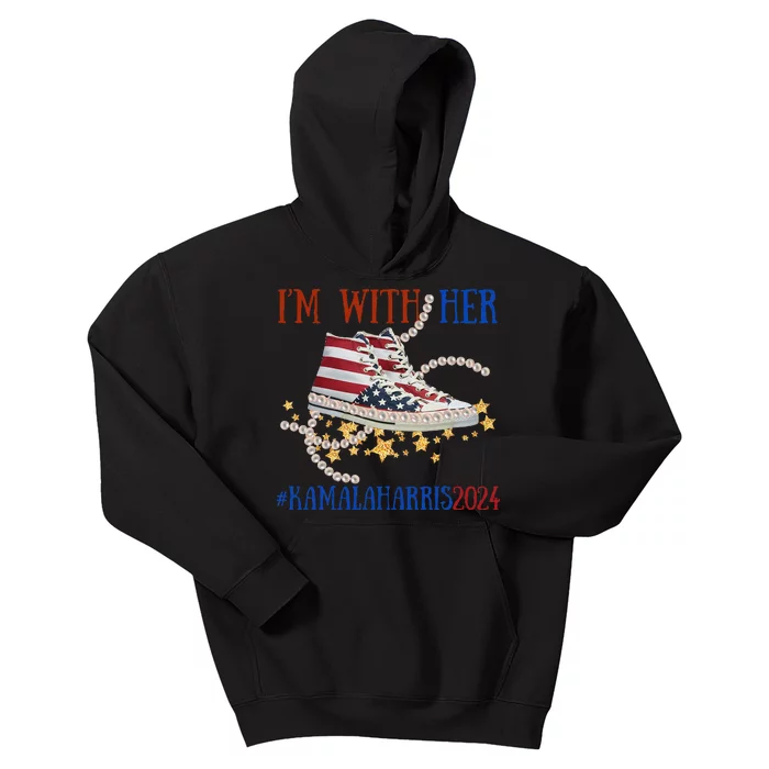 Cute Kamala Harris 2024 Kids Hoodie