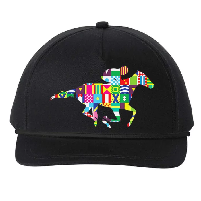 Cute Kentucky Horse Racing Silks Snapback Five-Panel Rope Hat