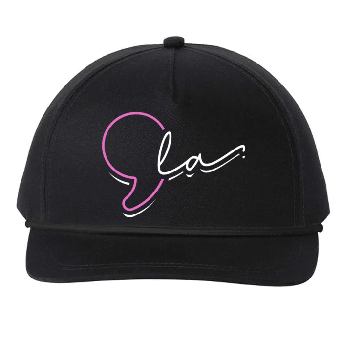 Cute Kamala Harris Comma La Snapback Five-Panel Rope Hat