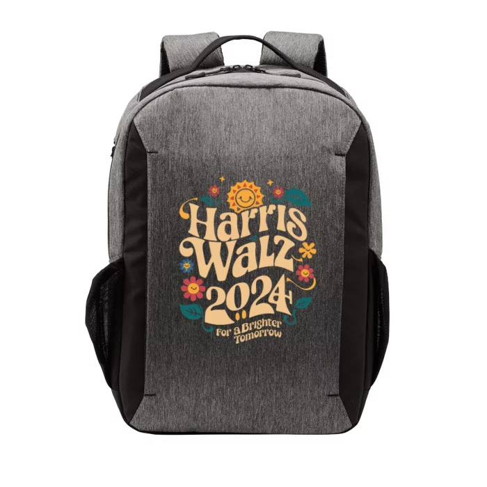 Cute Kamala Harris Tim Walz 2024 Vector Backpack