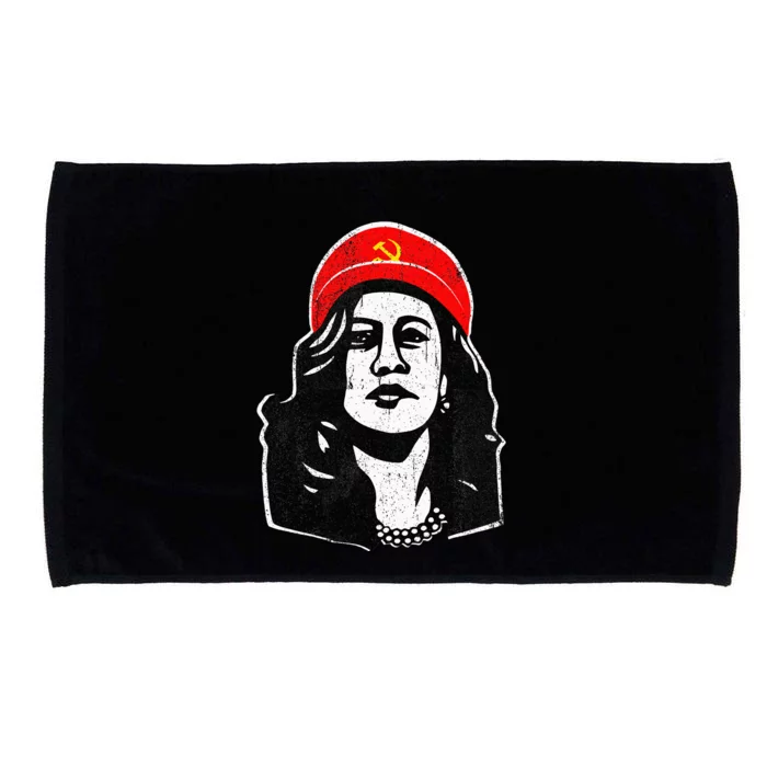 Communism Kamala Harris Sarcastic Kamunism Humor Microfiber Hand Towel