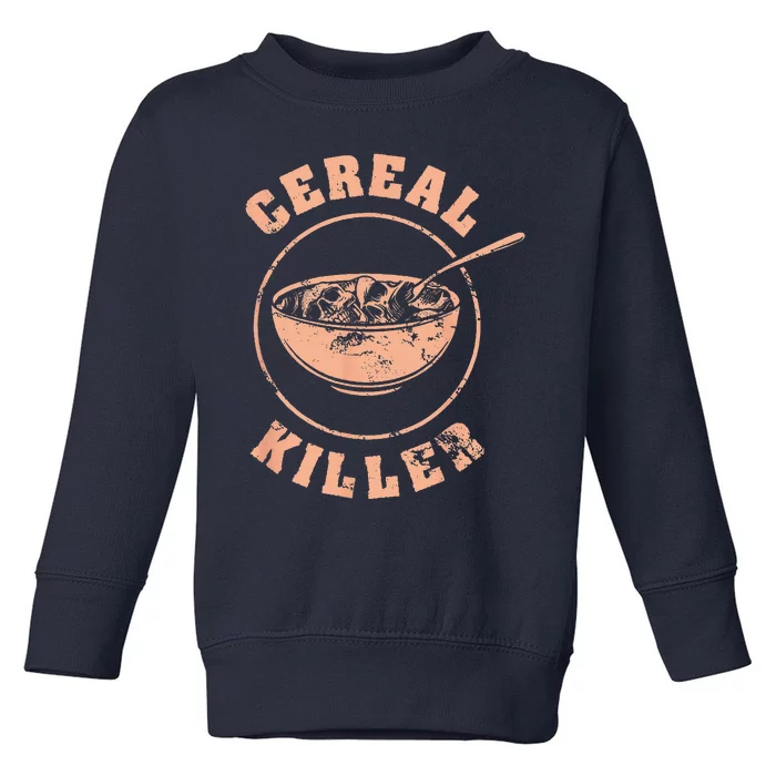 Cereal Killer Halloween Night Spooky Breakfast Milk Cereals Toddler Sweatshirt