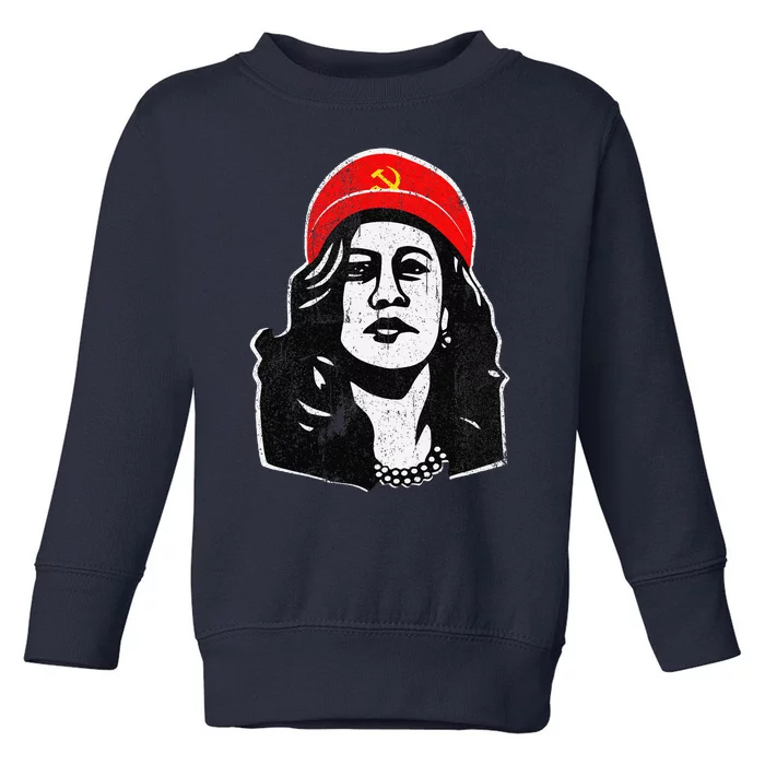 Communism Kamala Harris Sarcastic Kamunism Humor Toddler Sweatshirt