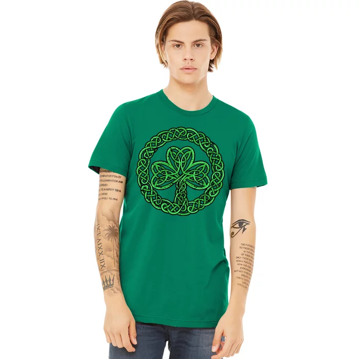 Celtic Knot Irish Shamrock 3Leaf Clover St Pats Day Premium T-Shirt