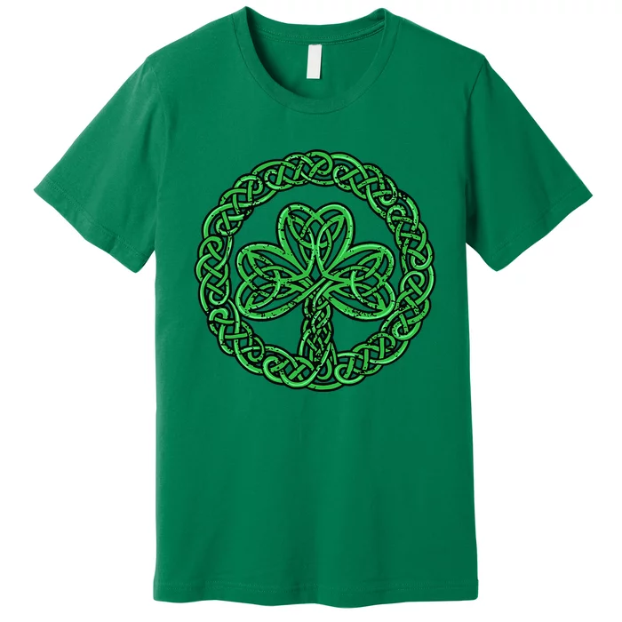 Celtic Knot Irish Shamrock 3Leaf Clover St Pats Day Premium T-Shirt