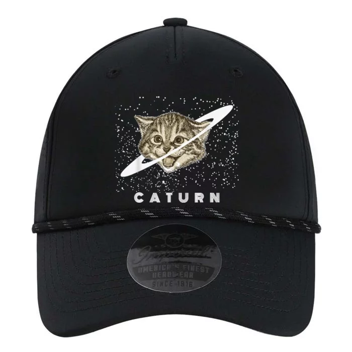 Caturn Kitten In Space Galaxy Universe Cat Lover Performance The Dyno Cap