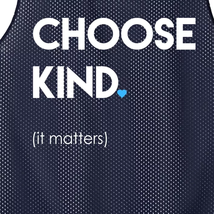 Choose Kind It Matters Mesh Reversible Basketball Jersey Tank