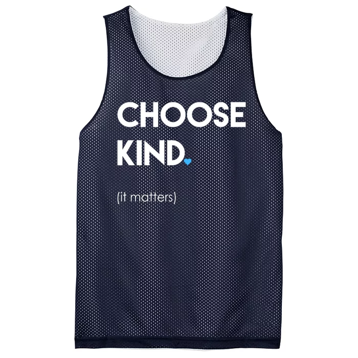 Choose Kind It Matters Mesh Reversible Basketball Jersey Tank